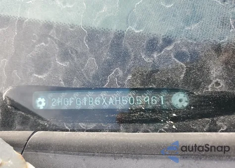 2010 Honda Civic Lx из США, поврежденный, VIN 2HGFG1B6XAH505961